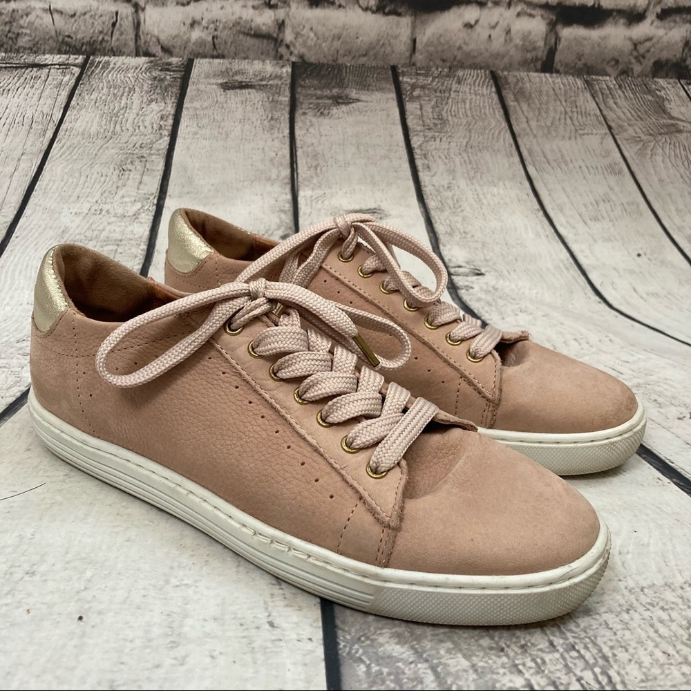 HEYRAUD PARIS Leather‎ Lace Up Casual Tennis Shoes size 8.5